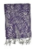 Unbranded 100% Polyester Animal Print Purple Scarf One size - photo 2