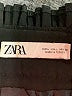 Zara Solid Black Skort Size L - photo 3