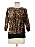 Western Connection 100% Polyester Brown 3/4 Sleeve Top Size M - photo 1