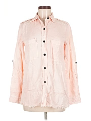 Zara Collection 3/4 Sleeve Button-Down Shirt (view 1)