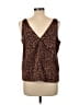 Old Navy 100% Polyester Brown Sleeveless Blouse Size L - photo 2
