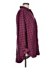 Torrid Plaid Burgundy Pink Long Sleeve Button-Down Shirt Size Med Plus (00) - photo 4