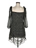 Shein 100% Polyester Paisley Black Cocktail Dress Size M - photo 1