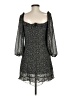 Shein 100% Polyester Paisley Black Cocktail Dress Size M - photo 2