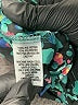 Merona 100% Polyester Floral Teal Long Sleeve Blouse Size XS - photo 8