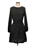 Joe Fresh 100% Polyester Polka Dots Black Casual Dress Size XS - photo 1