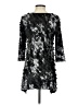 NY Collection Black 3/4 Sleeve Top Size S - photo 2