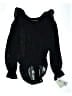 Liz Claiborne Collection 100% Polyester Black Long Sleeve Blouse Size 14 - photo 1