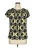 Valerie Stevens Yellow Short Sleeve Blouse Size XL - photo 1