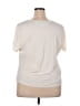 Josephine Chaus Solid Ivory Short Sleeve Top Size 2X - photo 2