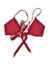 Zeraca Solid Red Swimsuit Top Size M - photo 1