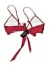 Zeraca Solid Red Swimsuit Top Size M - photo 2