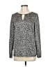 Betty Barclay 100% Polyester Silver Black Long Sleeve Blouse Size 6 - photo 1