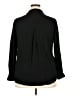 George 100% Rayon Black Long Sleeve Button-Down Shirt Size 20 - photo 2