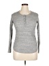 Splendid Gray Long Sleeve Henley Size XL - photo 1