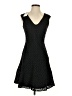 Caractere Polka Dots Black Casual Dress Size 4 - photo 1