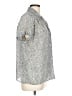 Notations Animal Print Gray Short Sleeve Blouse Size 12 - photo 4