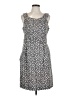 Robbie Bee 100% Polyester Polka Dots Gray Casual Dress Size 10 - photo 1