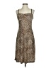 Fave Animal Print Brown Cocktail Dress Size S - photo 1