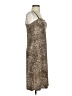 Fave Animal Print Brown Cocktail Dress Size S - photo 4