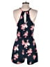 French Grey Floral Blue Romper Size S - photo 2