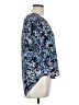 Lush 100% Polyester Blue Short Sleeve Blouse Size L - photo 4