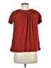 Max Studio Red Short Sleeve Blouse Size M - photo 2
