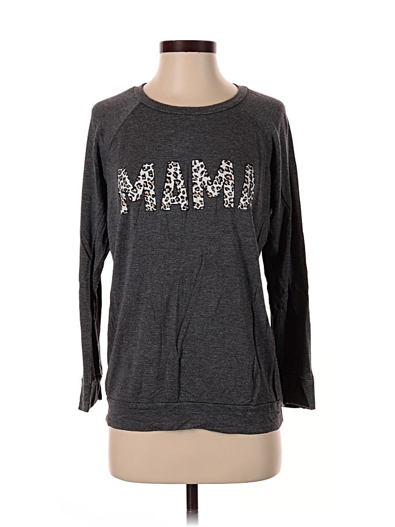 Pre-owned Zutter Long Sleeve T-shirt In Gray