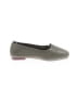 Fashion Houndstooth Gray Green Flats Size 37 - photo 1