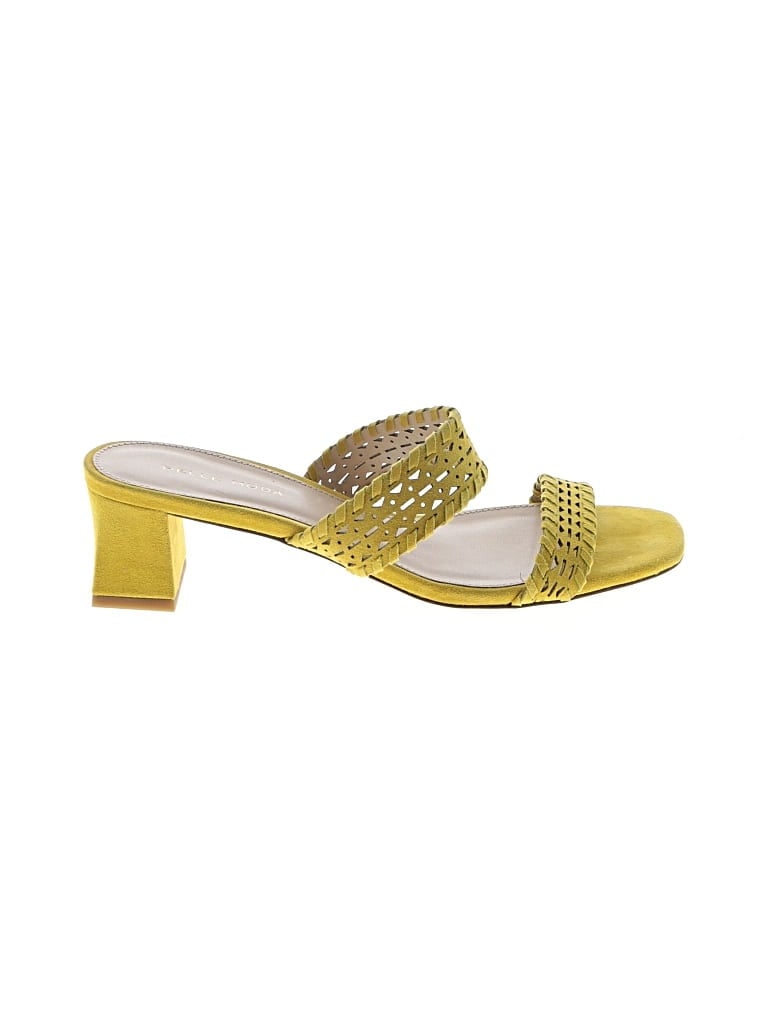 Pre-owned Pelle Moda Sandals In Yellow