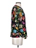 Tylho 100% Rayon Floral Black 3/4 Sleeve Blouse Size XS - photo 4