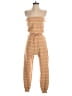 L Space Stripes Tan Jumpsuit Size XS - photo 1
