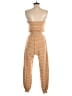 L Space Stripes Tan Jumpsuit Size XS - photo 2