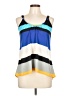 Aqua 100% Polyester Blue Sleeveless Blouse Size L - photo 1