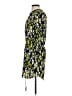 Aqua 100% Polyester Print Green Casual Dress Size S - photo 5