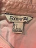Forever 21 100% Cotton Pink Long Sleeve Button-Down Shirt Size L - photo 7