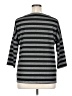Attention Gray Black 3/4 Sleeve Top Size XL - photo 2