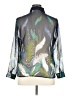 Liz Baker 100% Polyester Print Silver 3/4 Sleeve Blouse Size XL (petite) - photo 2