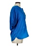 Derek Lam 100% Polyester Blue Short Sleeve Blouse Size M - photo 4