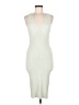 Express Solid Ivory Cocktail Dress Size M - photo 1