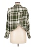 Lulus 100% Rayon Plaid Green Long Sleeve Blouse Size M - photo 2