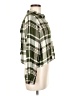 Lulus 100% Rayon Plaid Green Long Sleeve Blouse Size M - photo 4