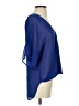WAYF 100% Polyester Blue 3/4 Sleeve Blouse Size XS - photo 4