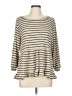 Ro & De Stripes Tan Pullover Sweater Size L - photo 1