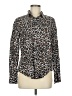 J.Crew Animal Print Brown Long Sleeve Button-Down Shirt Size 8 - photo 1