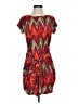 MICHAEL Michael Kors Chevron-herringbone Red Casual Dress Size S - photo 1
