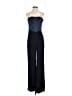 RACHEL Rachel Roy Color Block Blue Jumpsuit Size 4 - photo 1