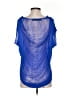 Olivaceous 100% Polyester Blue Short Sleeve Top Size S - photo 2