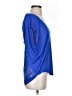 Olivaceous 100% Polyester Blue Short Sleeve Top Size S - photo 4