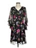Calvin Klein Floral Black Cocktail Dress Size 2 - photo 1